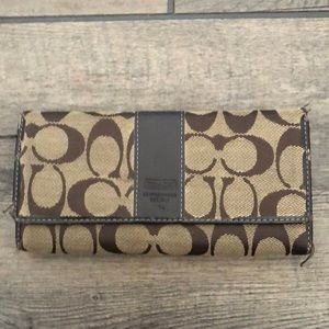 Coach signature wallet